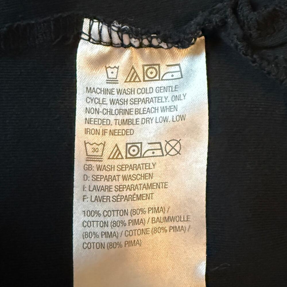 Isaac Mizrahi Live Essential Tee Black Womens Large - Picture 6 of 6